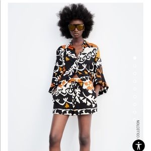 Zara Print Shorts XS NWT